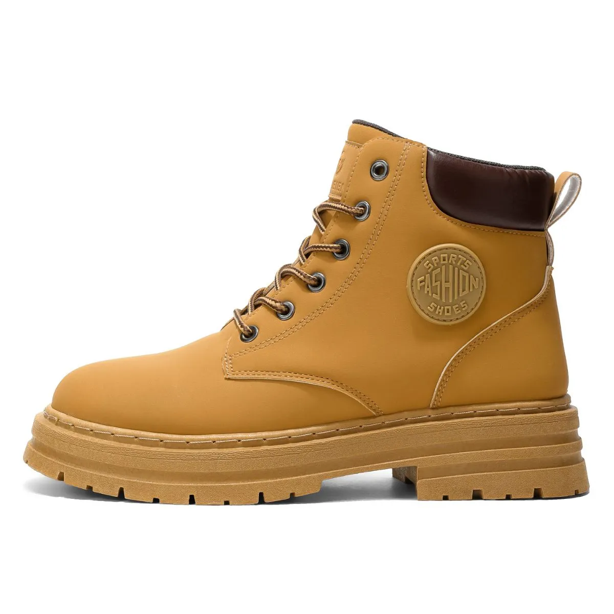 Men's High-Top Martin Work Boots Autumn – British Style Ankle Boots, Korean Trendy Versatile Thick Sole Combat Boots for Men